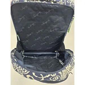 VERA BRADLEY Quilted Navy Retired Twirly Bird Pattern Laptop Backpack Vera Bradley | Bags | Vera Bradley Laptop Backpack Navy  main image 2